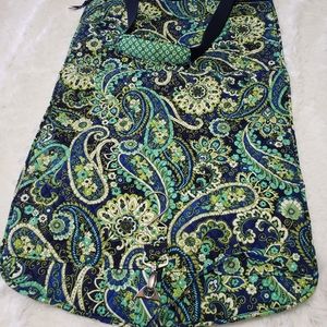 Vera Bradley Rythems & Blues Retired Garment Hanging Travel Bag